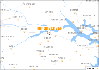map of Aarons Creek