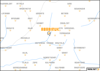 map of Āba Biruk