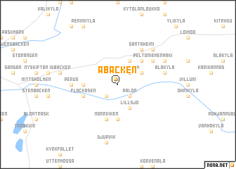 map of Åbacken