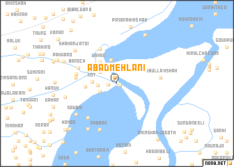 map of Ābād Mehlāni