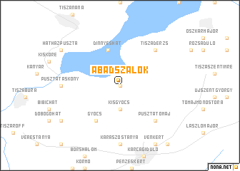 map of Abádszalók