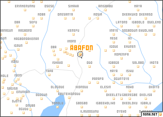 map of Abafon