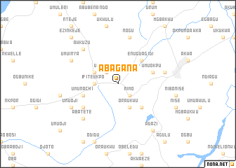 map of Abagana