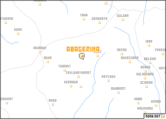 map of Āba Gerīma