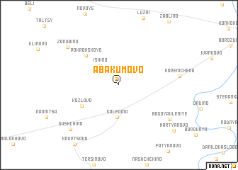 map of Abakumovo