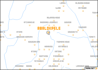 map of Abalo Kpélé