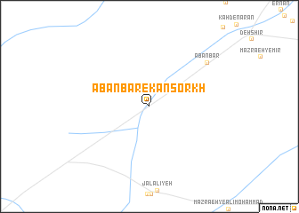 map of Āb Anbār-e Kān Sorkh