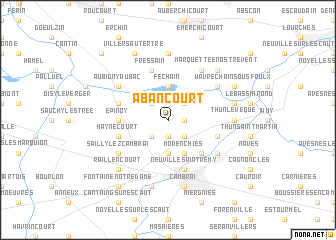 map of Abancourt