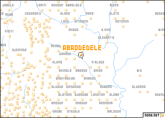 map of Aba Odedele