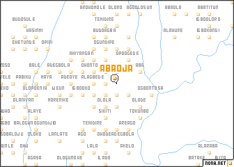 map of Aba Oja
