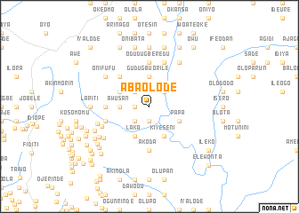 map of Aba Olode