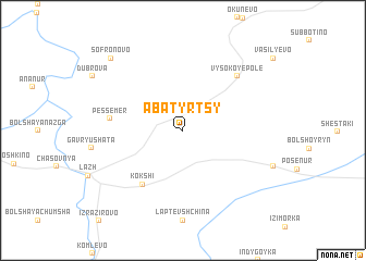 map of Abatyrtsy