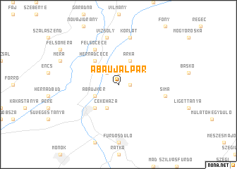 map of Abaújalpár