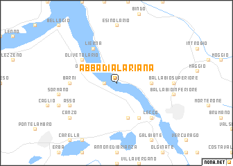 map of Abbadia Lariana