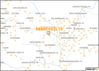 map of Āb Bārīk-e ‘Olyā