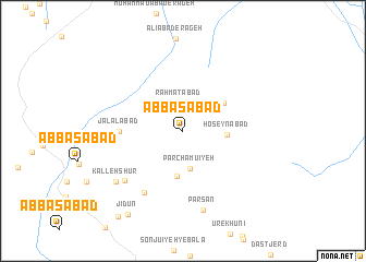 map of ‘Abbāsābād