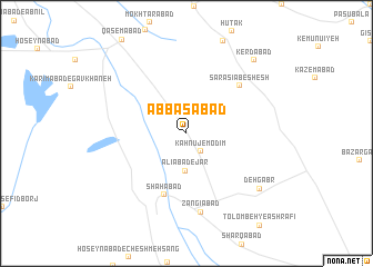 map of ‘Abbāsābād