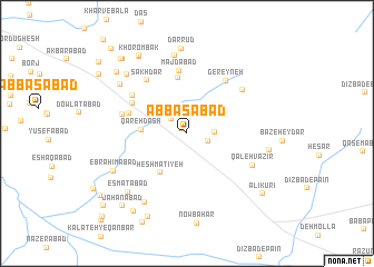 map of ‘Abbāsābād