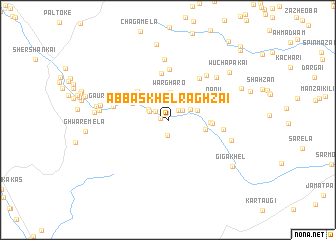 map of Abbās Khel Raghzai