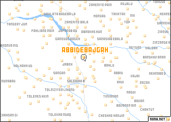 map of Āb Bīd-e Bājgāh