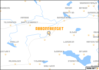 map of Abborrberget