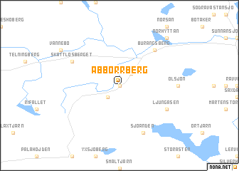 map of Abborrberg