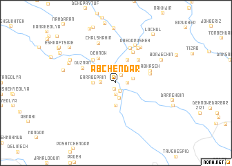 map of Āb Chendār