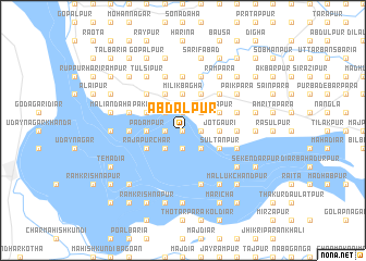 map of Ābdālpur