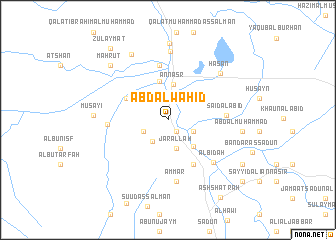 map of ‘Abd al Wāḩid