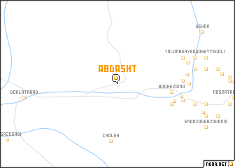 map of Ābdasht