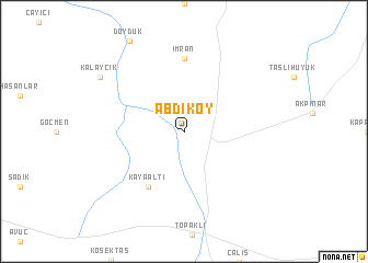 map of Abdiköy