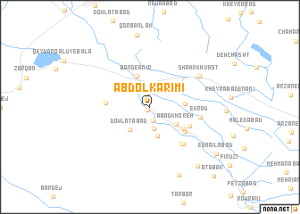 map of ‘Abd ol Karīmī