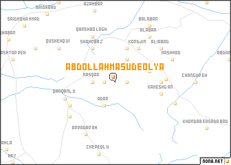 map of ‘Abdollāh Mas‘ūd-e ‘Olyā