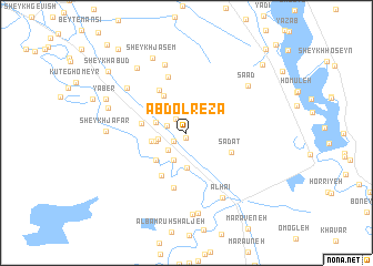 map of ‘Abd ol Reẕā