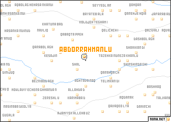 map of ‘Abd or Raḩmānlū