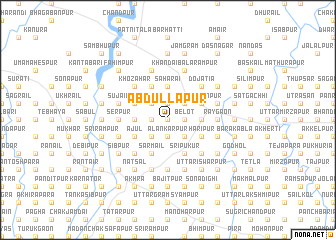 map of Ābdullāpur