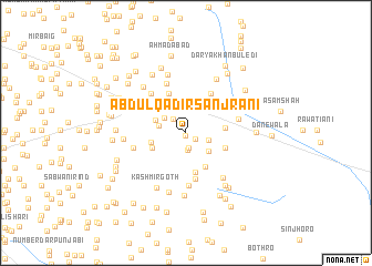 map of Abdul Qādir Sanjrāni