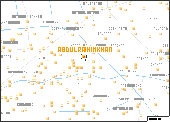 map of Abdul Rahīm Khān