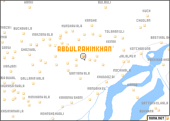 map of Abdul Rahīm Khān