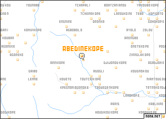 map of Abédinékopé