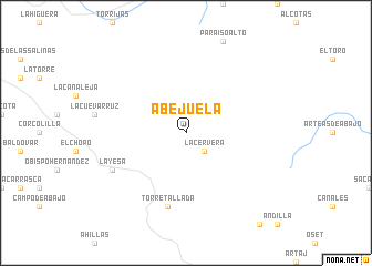 map of Abejuela