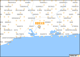 map of Abeka