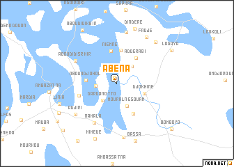 map of Abena