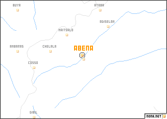 map of Abena