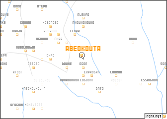 map of Abéokouta