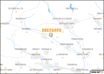 map of Aberdare