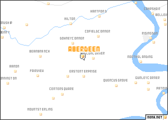 map of Aberdeen