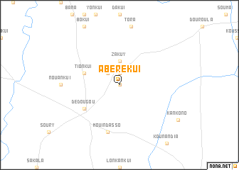 map of Abérékui