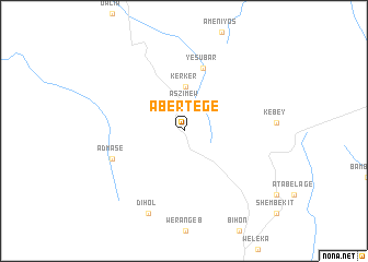 map of Ābertegē