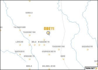 map of Ābeyī